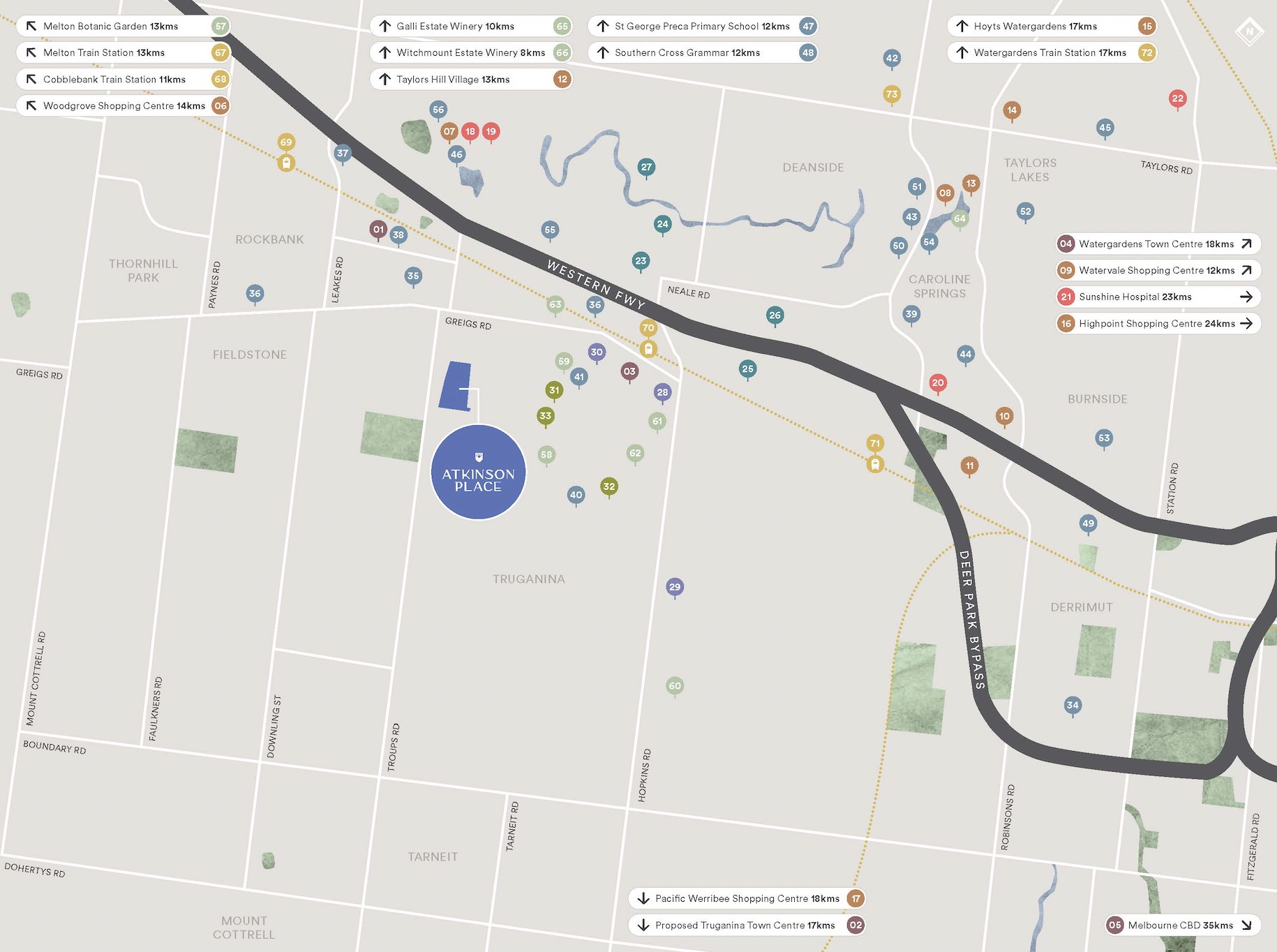 Atkinson Place Estate - Trug Location Map