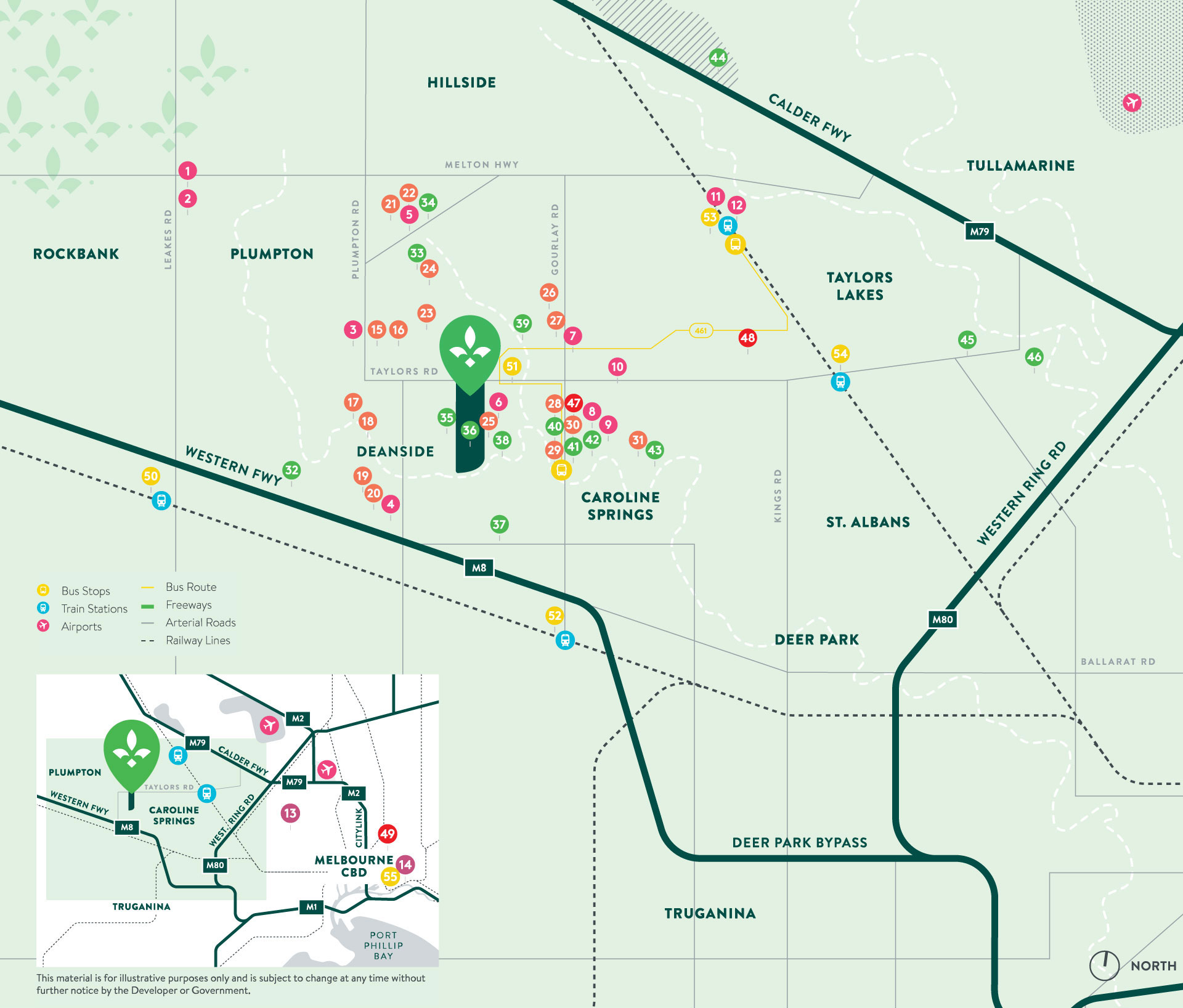Attwell Estate - Deanside Location Map