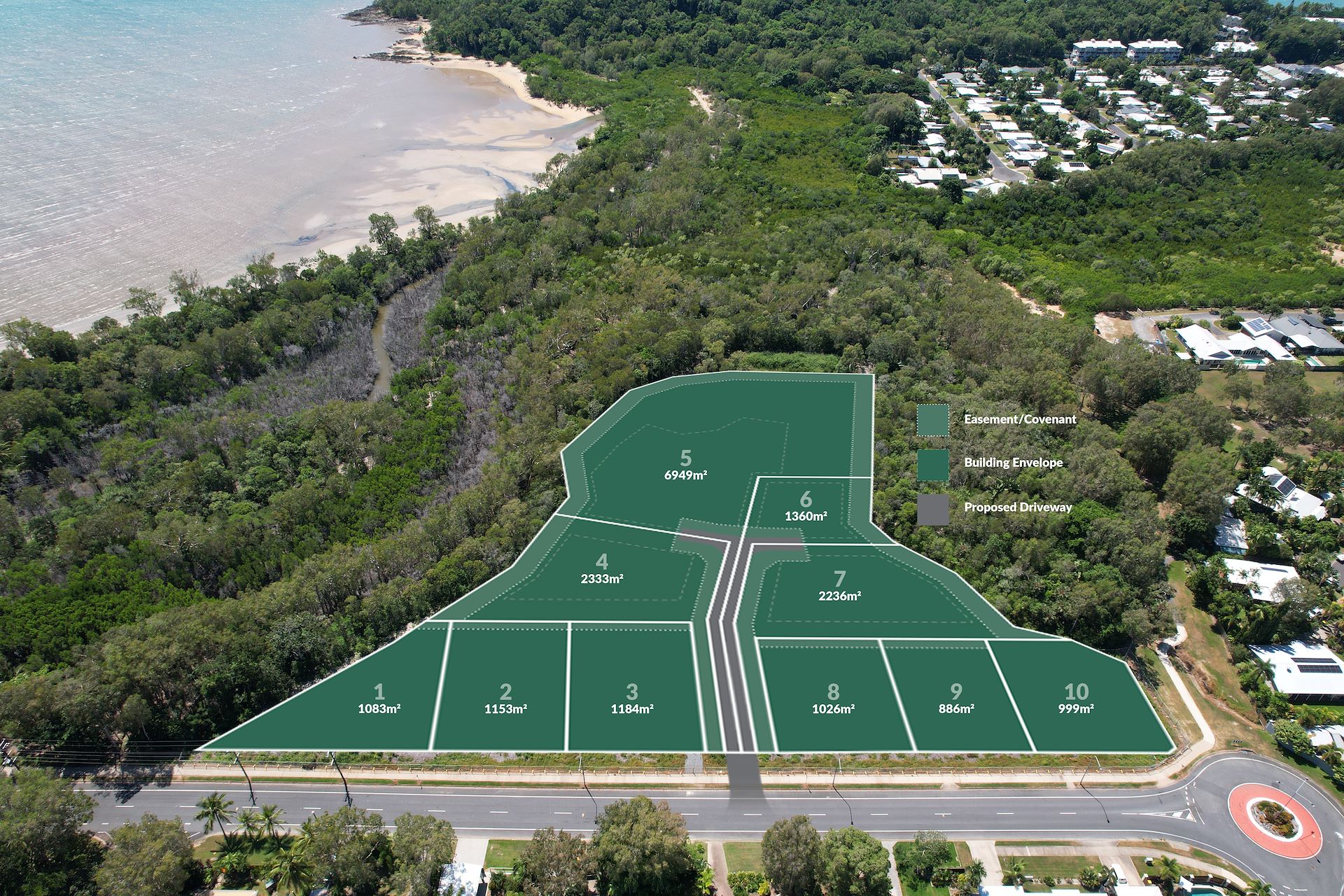 Aura Estate - Kewarra Beach Aerial
