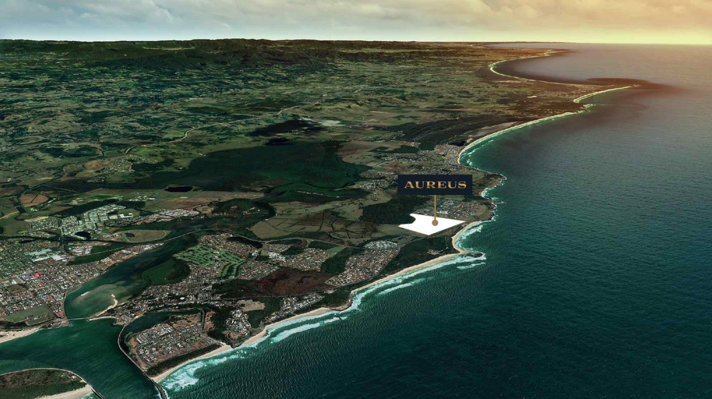 Aureus Estate - Skennars Head Aerial