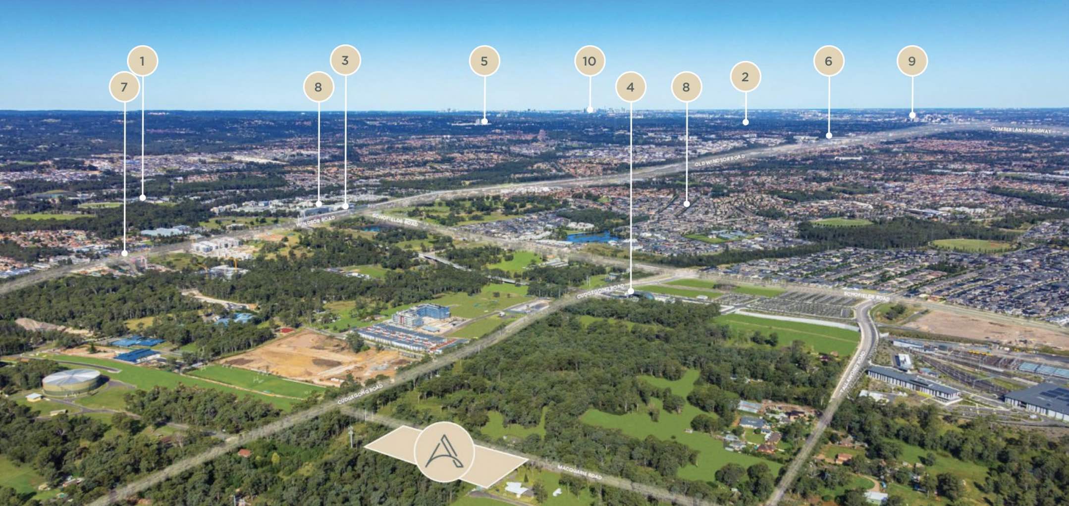 Aurora Terraces - Rouse Hill Aerial