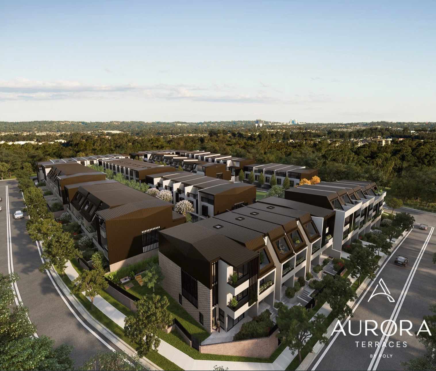 Aurora Terraces - Rouse Hill Render