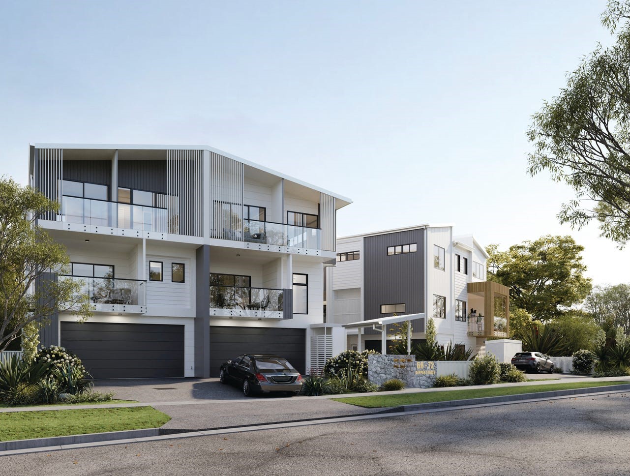 Aurora on Depper Townhomes - St Lucia Render