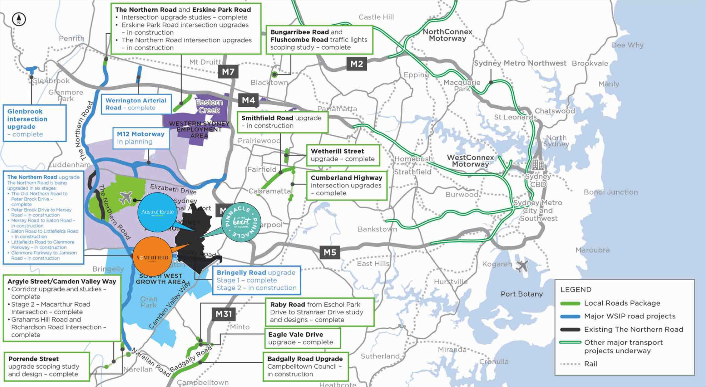 Austral Estate - Austral Location map
