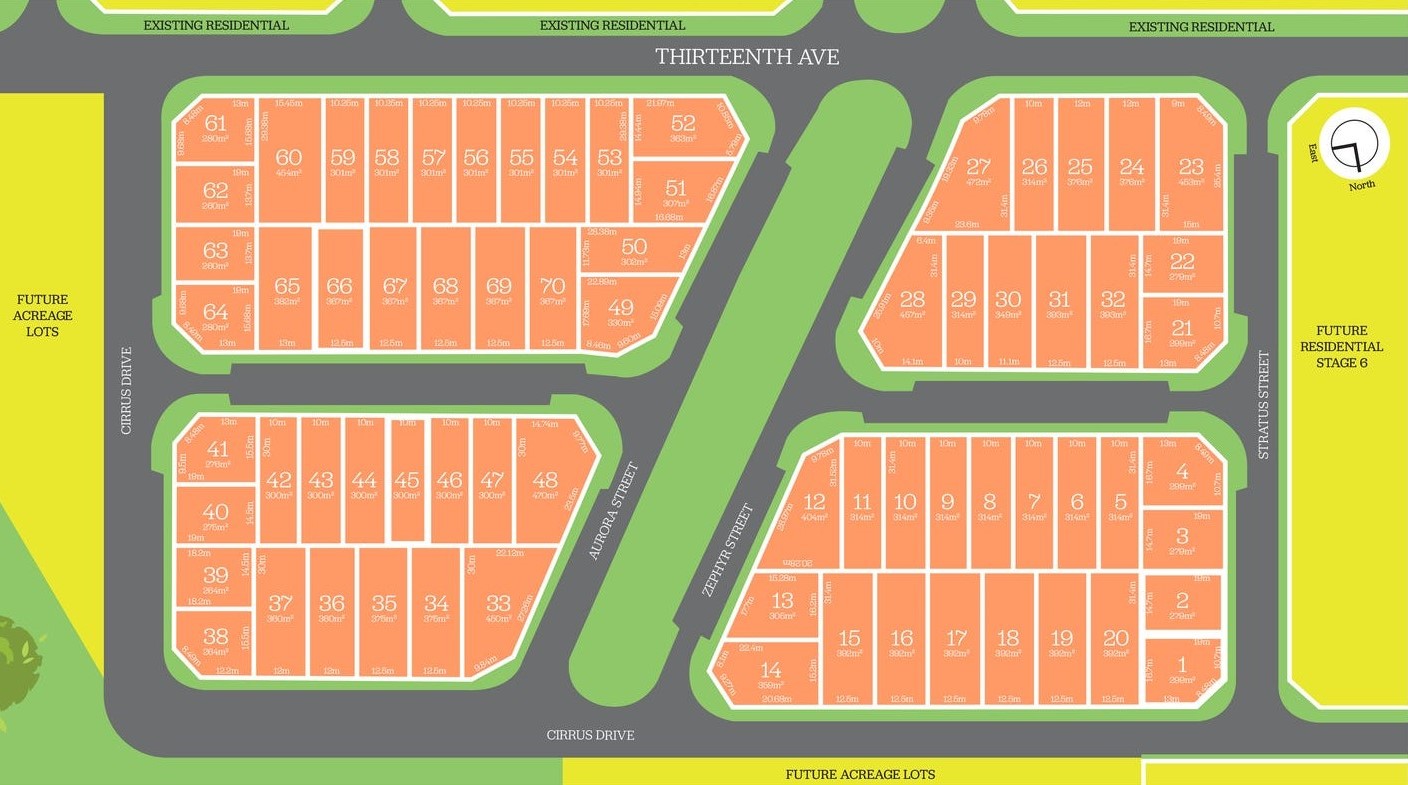 Austral Estate - Austral Release Map