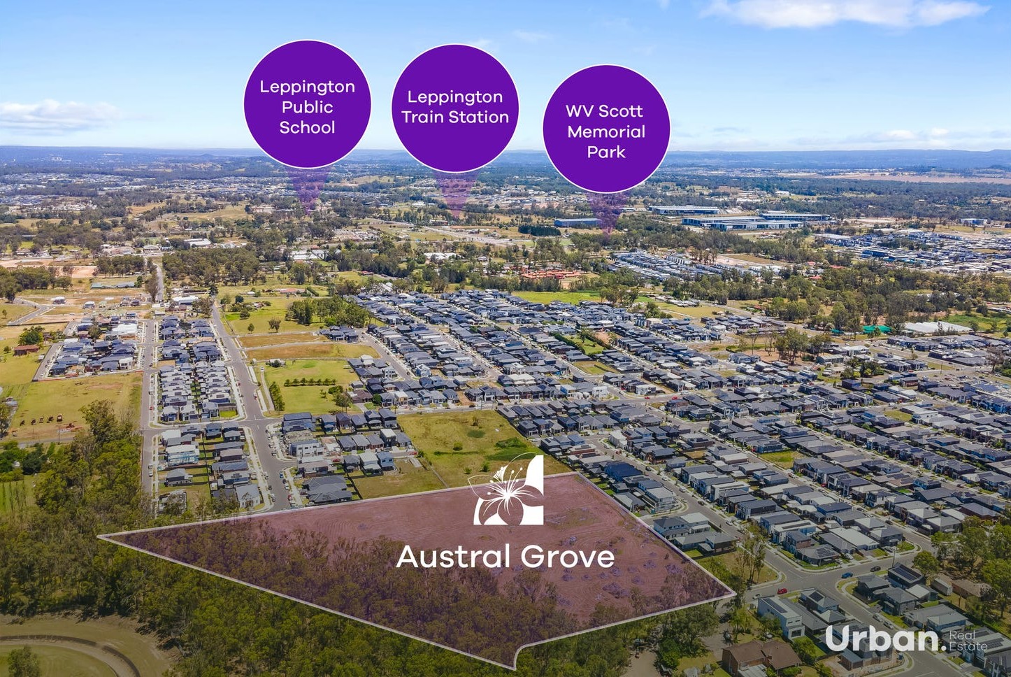 Austral Grove Estate - Austral Aerial