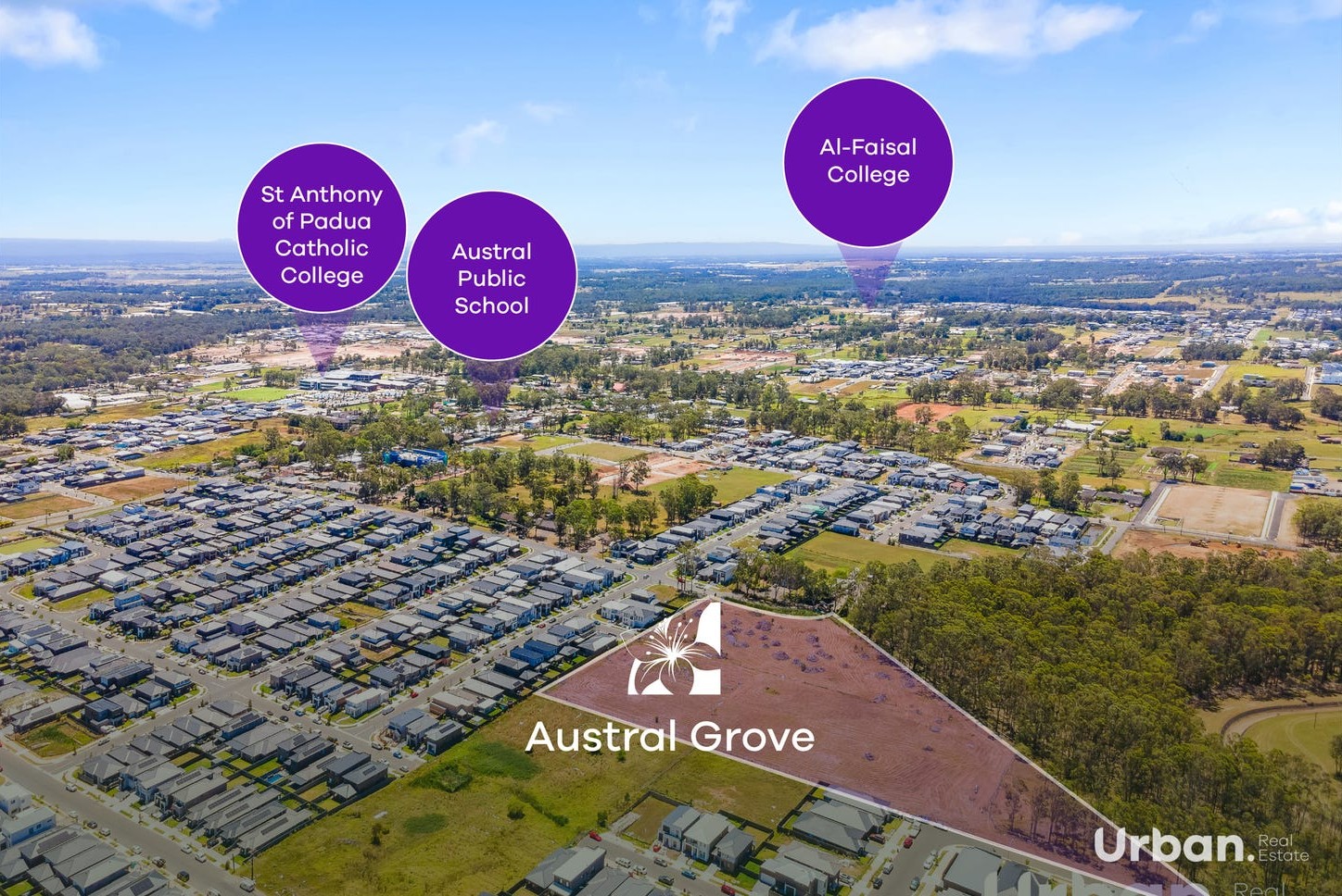 Austral Grove Estate - Austral Aerial