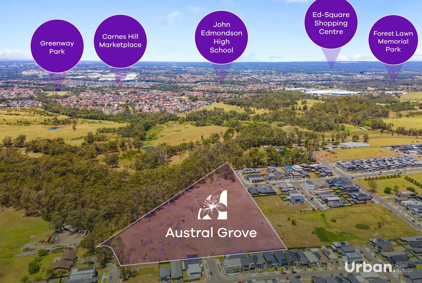 Austral Grove Estate - Austral Aerial
