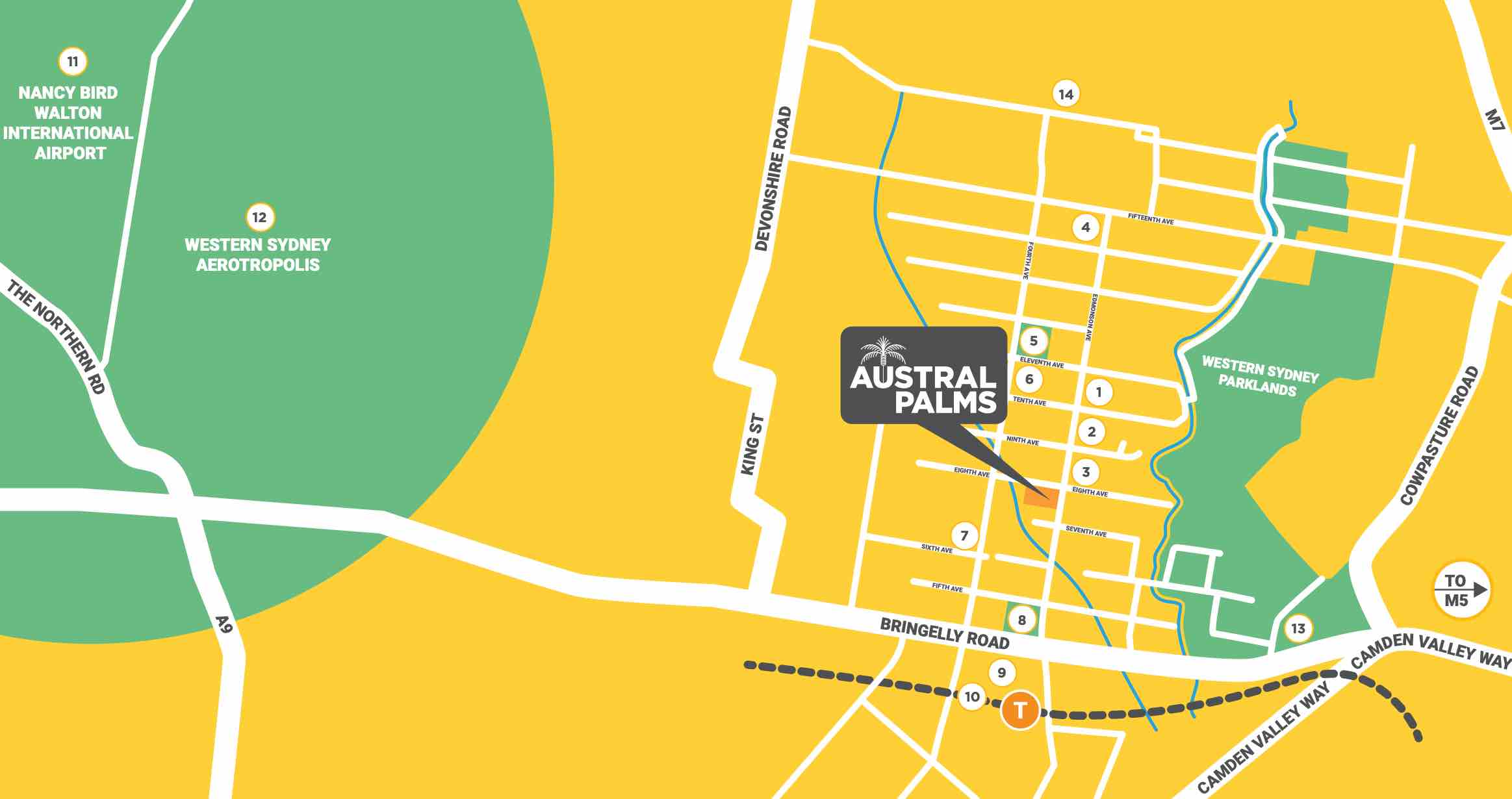 Austral Palms Estate Location map