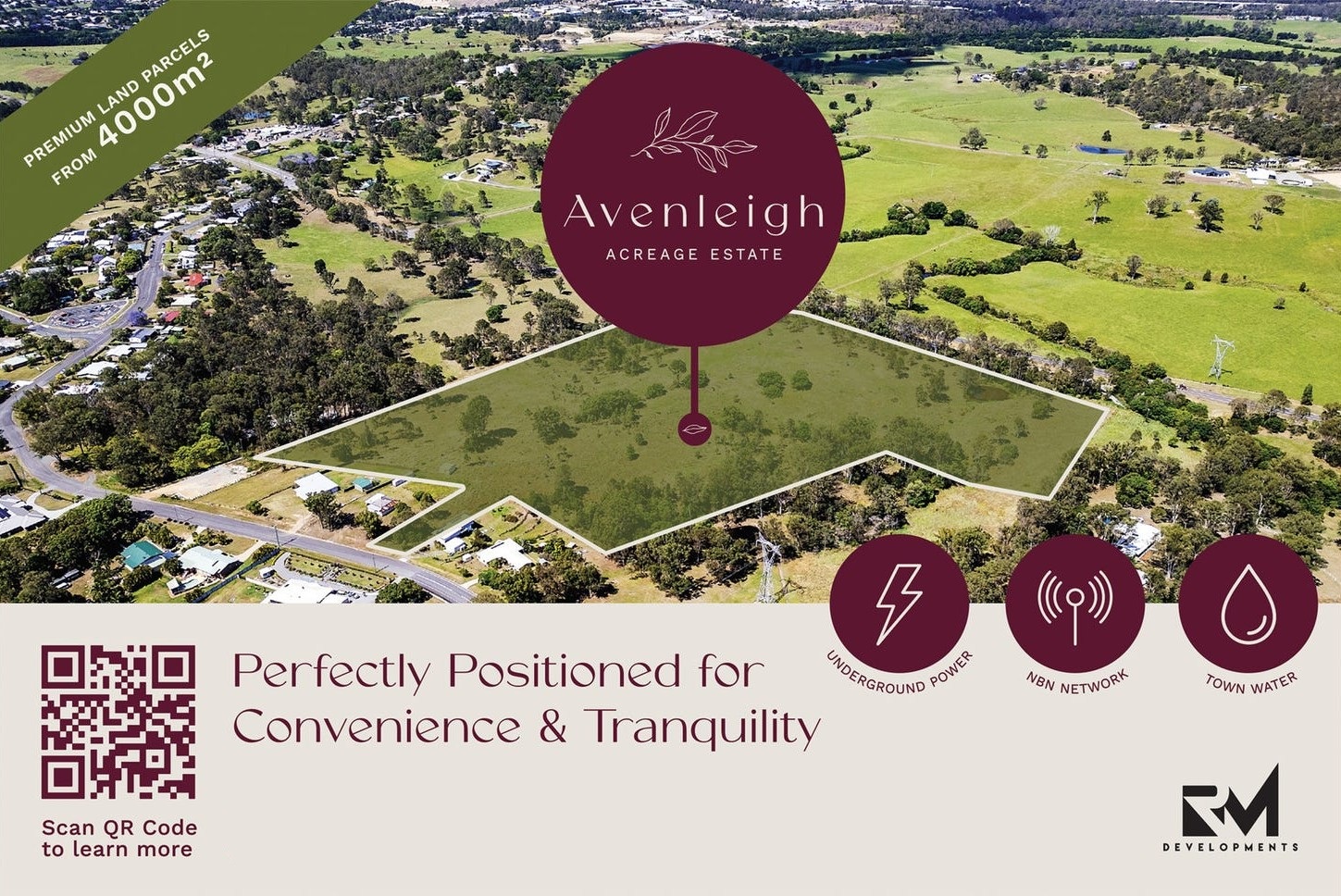Avenleigh Acreage Estate - Jones Hill Aerial
