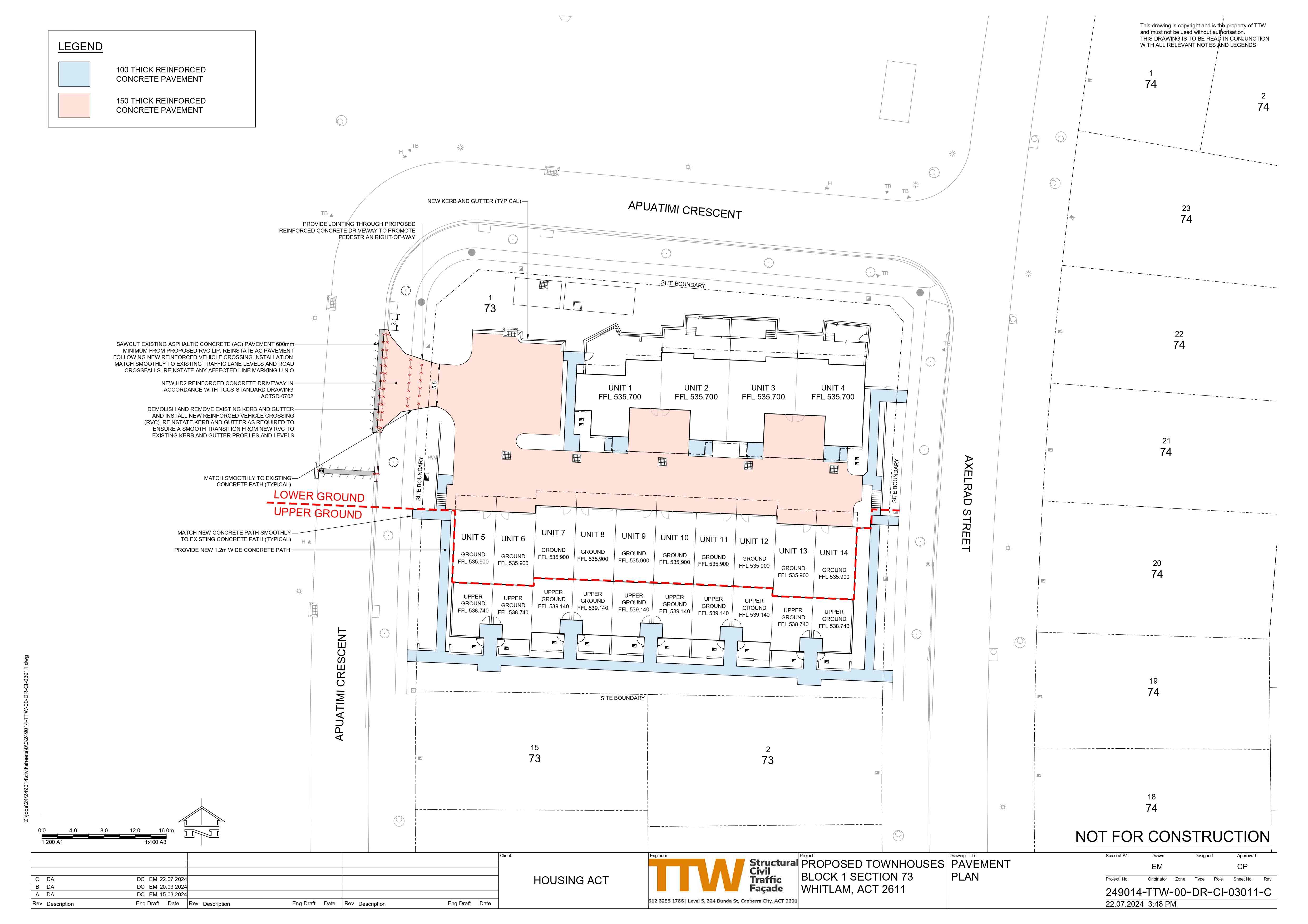 Axelrad Street - Whitlam Masterplan