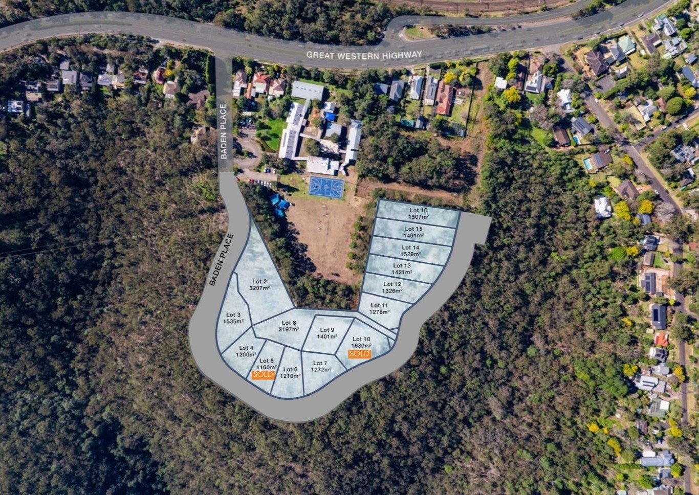 Baden Ridge Estate - Blaxland Aerial