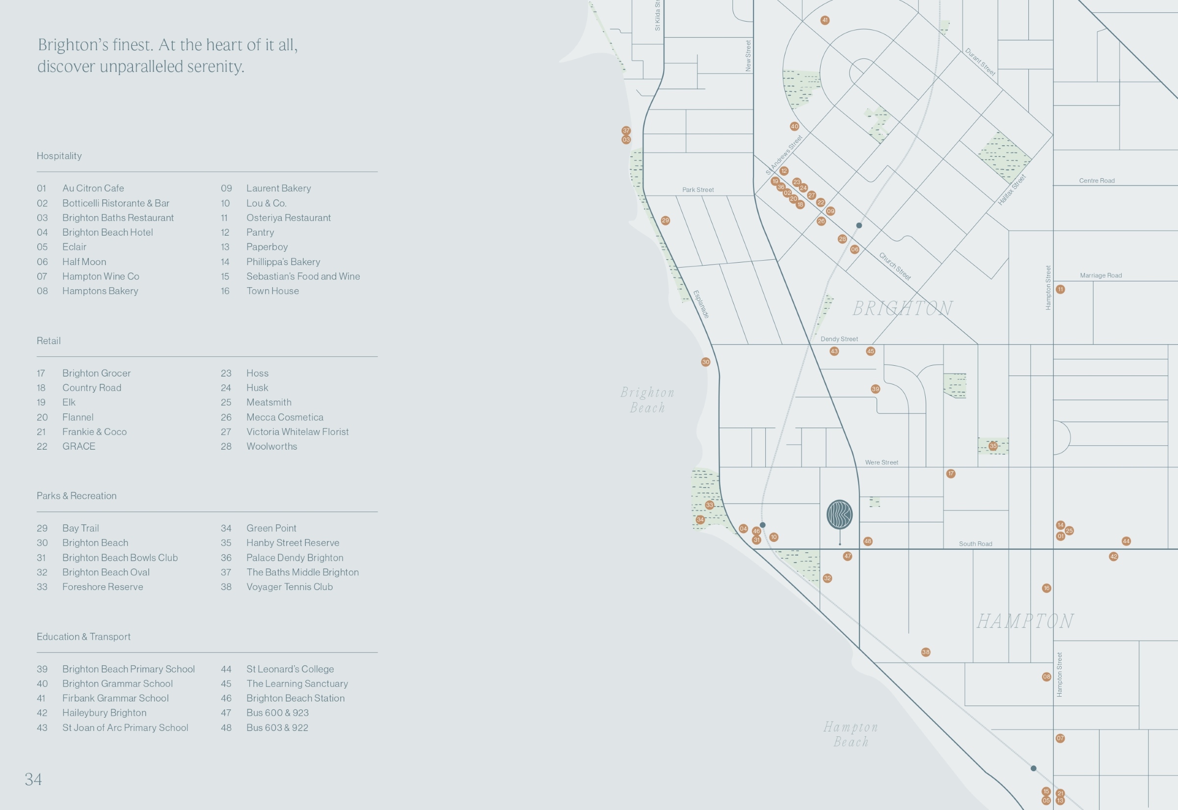 Baie Townhomes - Brighton Location Map