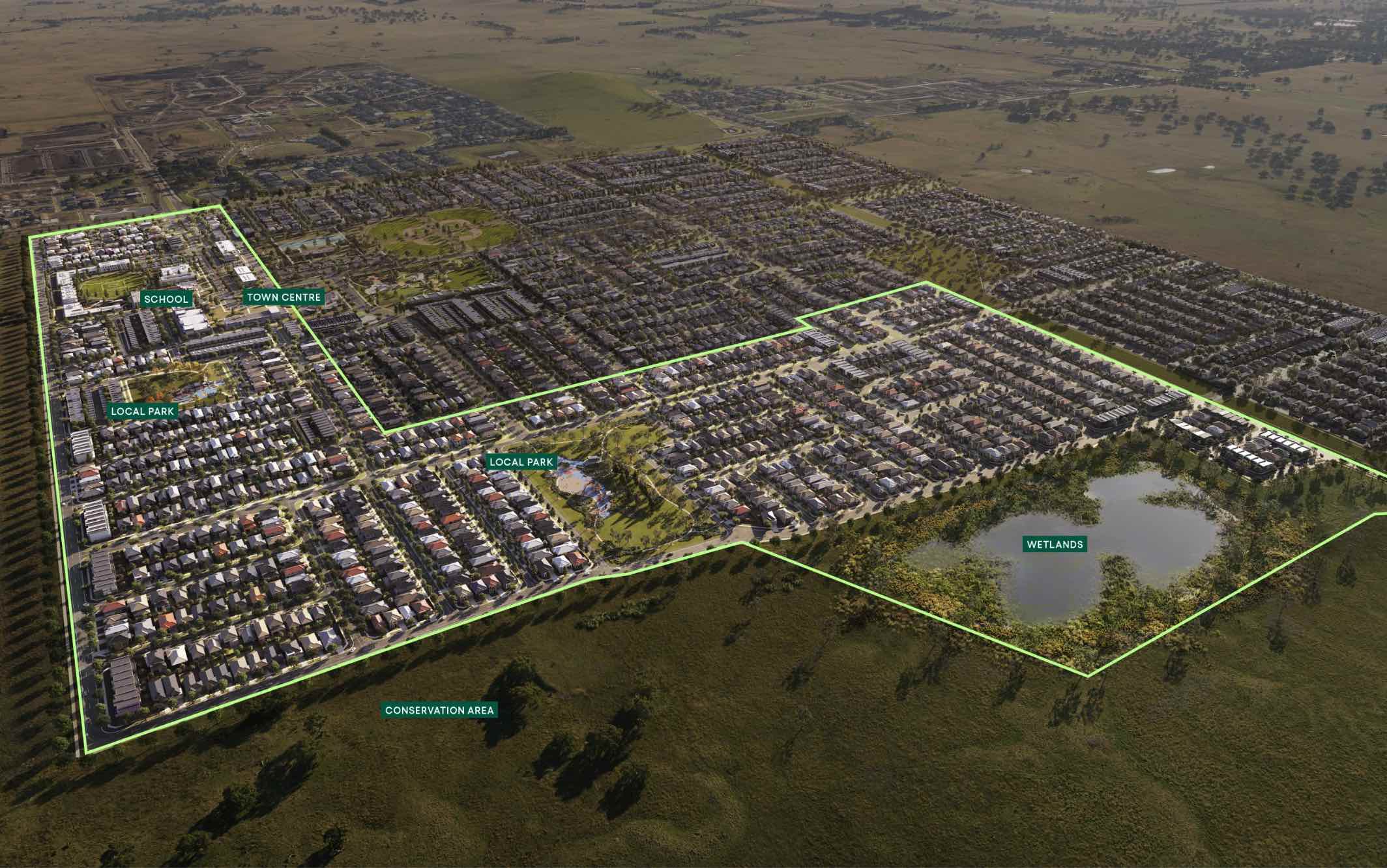 Balmain Estate - Donnybrook Aerial