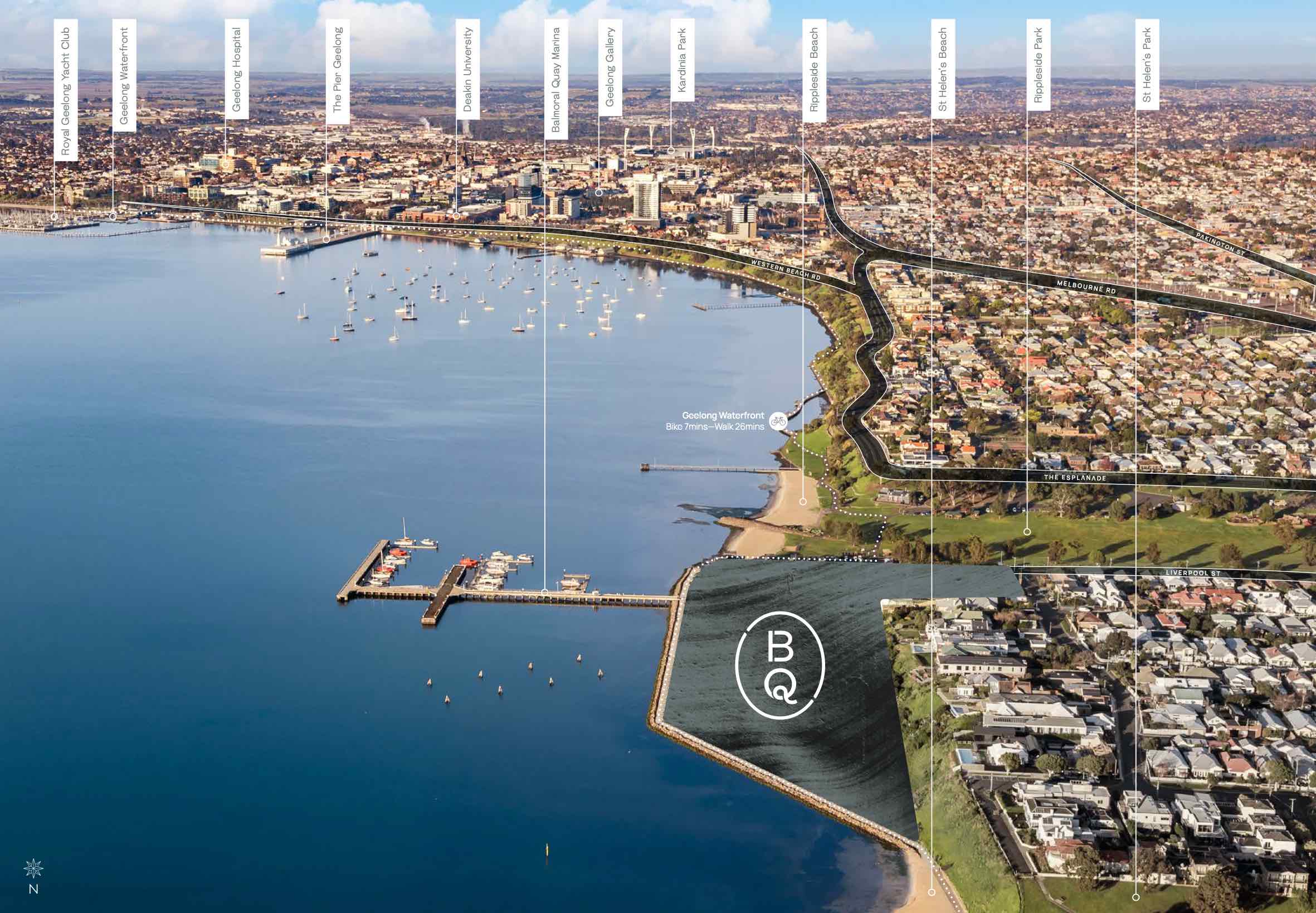 Balmoral Quay Estate - Rippleside Aerial