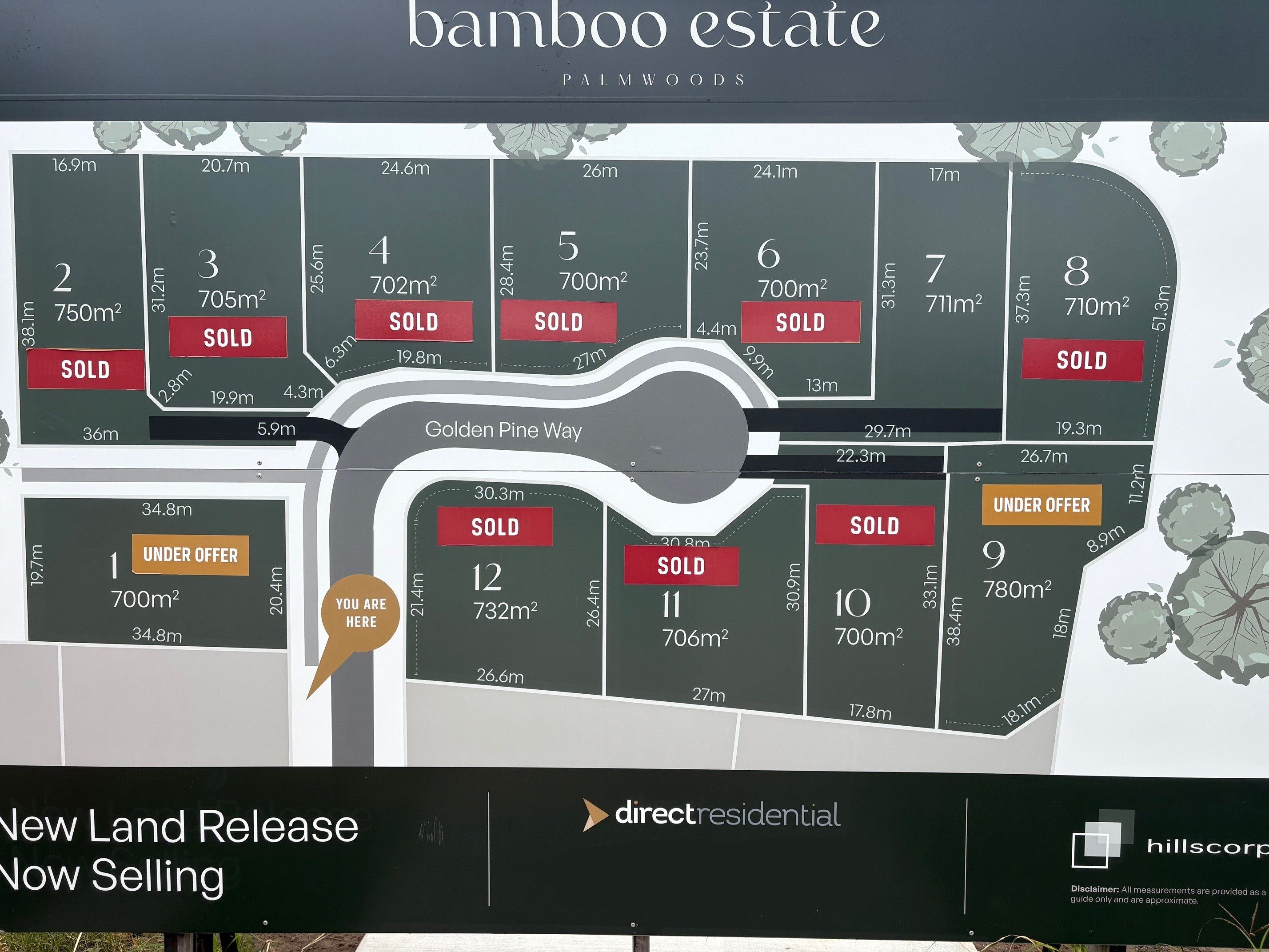 Bamboo Estate - Palmwoods Release Map