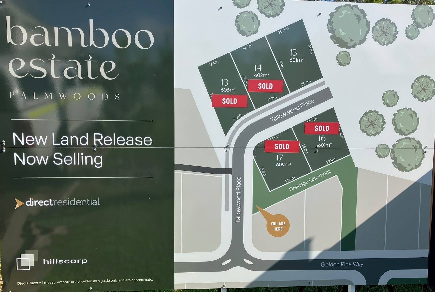Bamboo Estate - Palmwoods Release Map