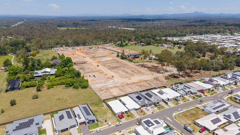Banksia Rise Estate - Greenbank Aerial