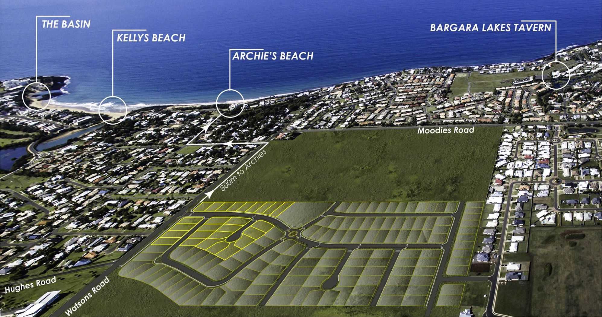 Bargara Rise Estate - Bargara Aerial