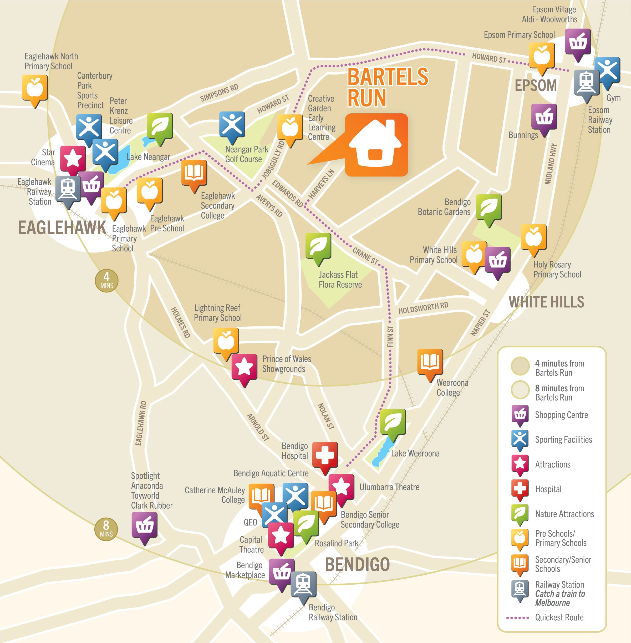 Bartels Run - Jackass Fl Location Map