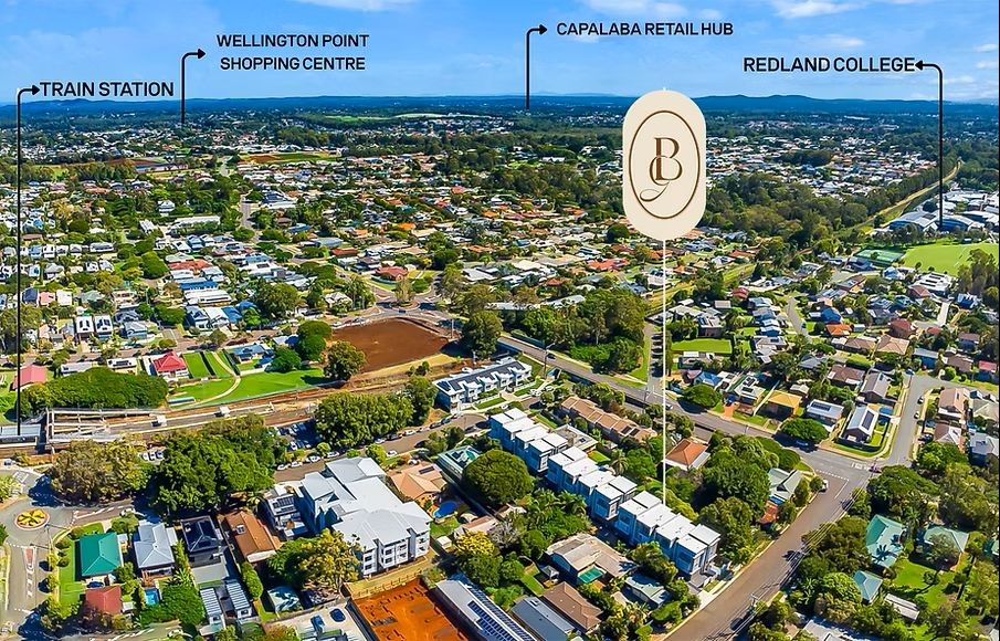 Bayside Collection Townhomes - Wellington Point Aerial