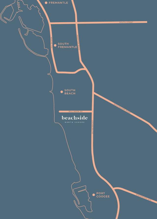 Beachside North Coogee Estate - North Coogee Location Map