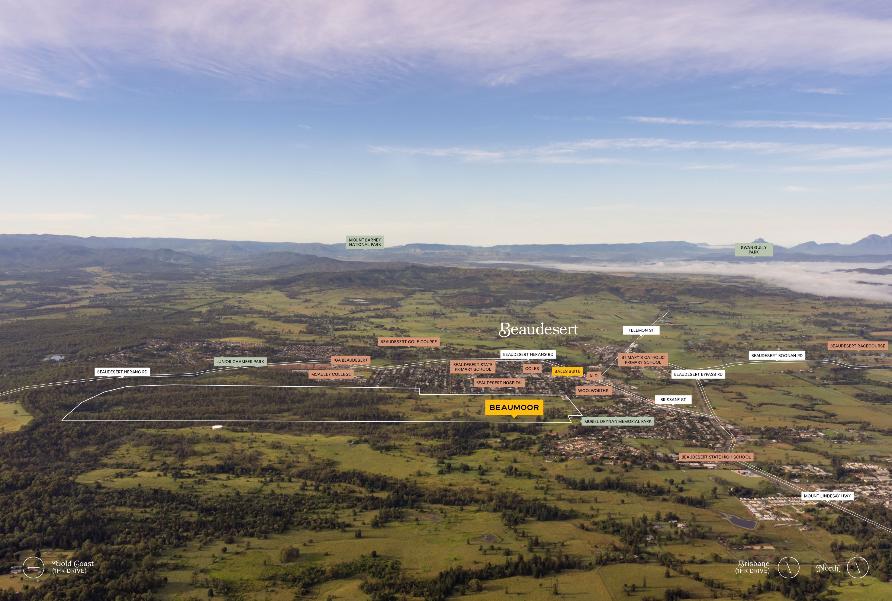 Beaumoor - Beaudesert Aerial