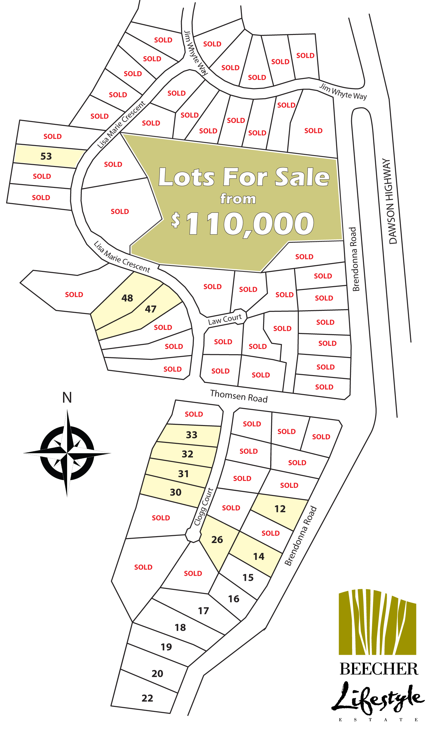Beecher Estates - Beecher Release Map