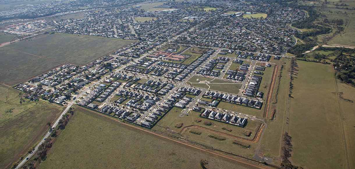 Belle Gardens Estate - Melton South Aerial