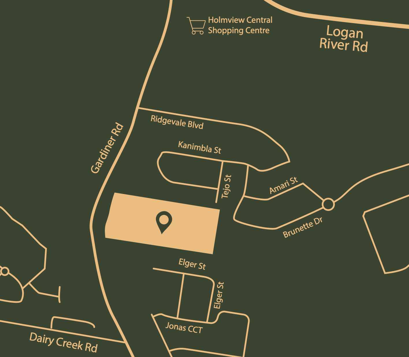 Belmont Reserve Estate - Holmview Location map