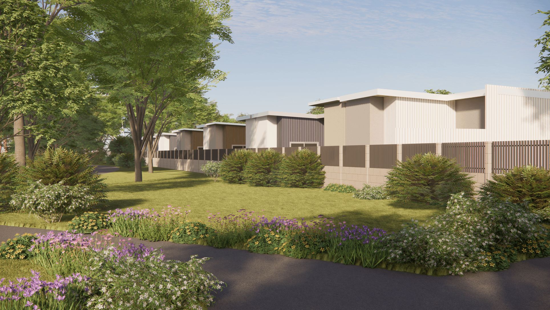 Berrigan Grove Estate - South Lake Render