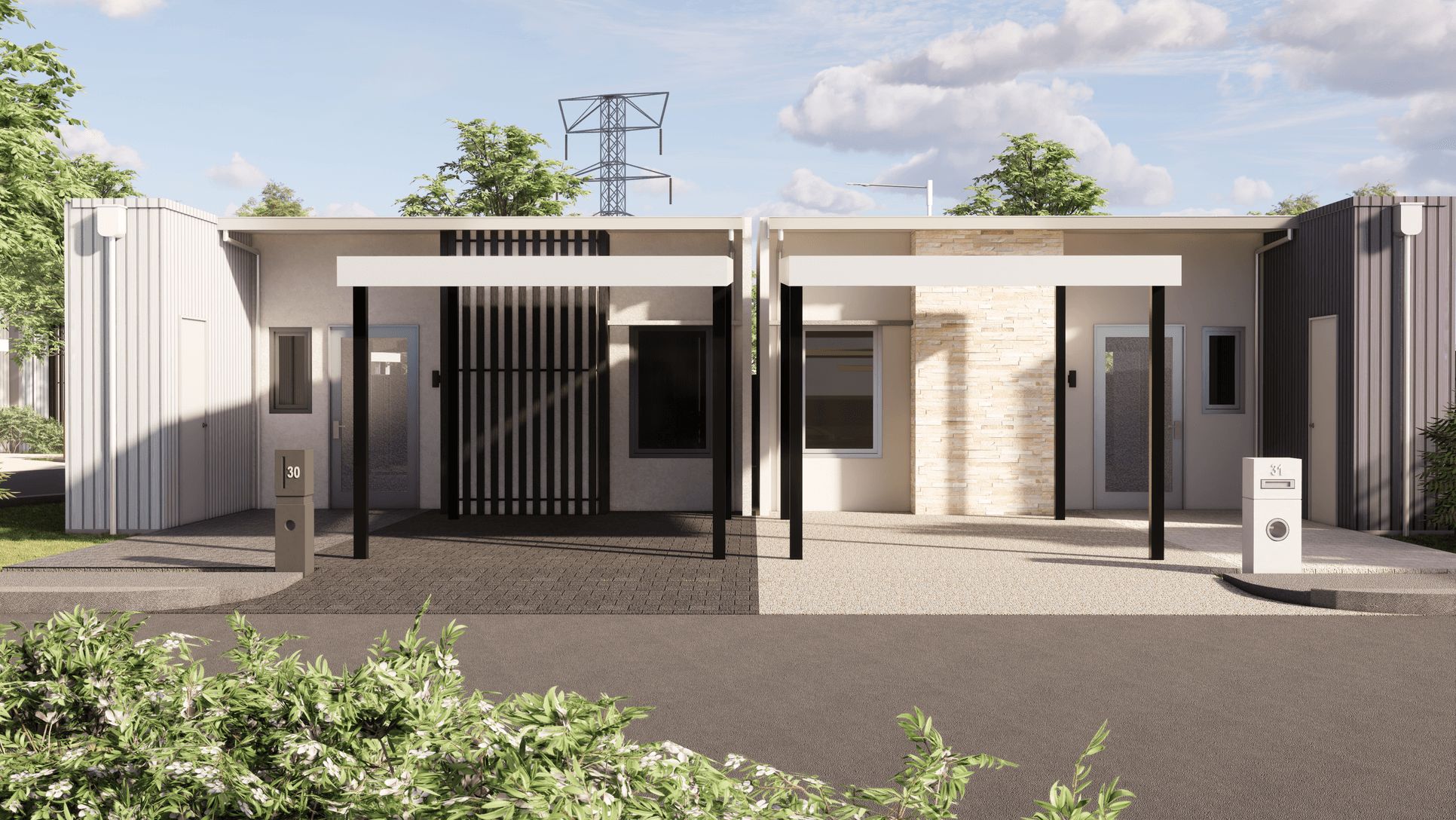 Berrigan Grove Estate - South Lake Render