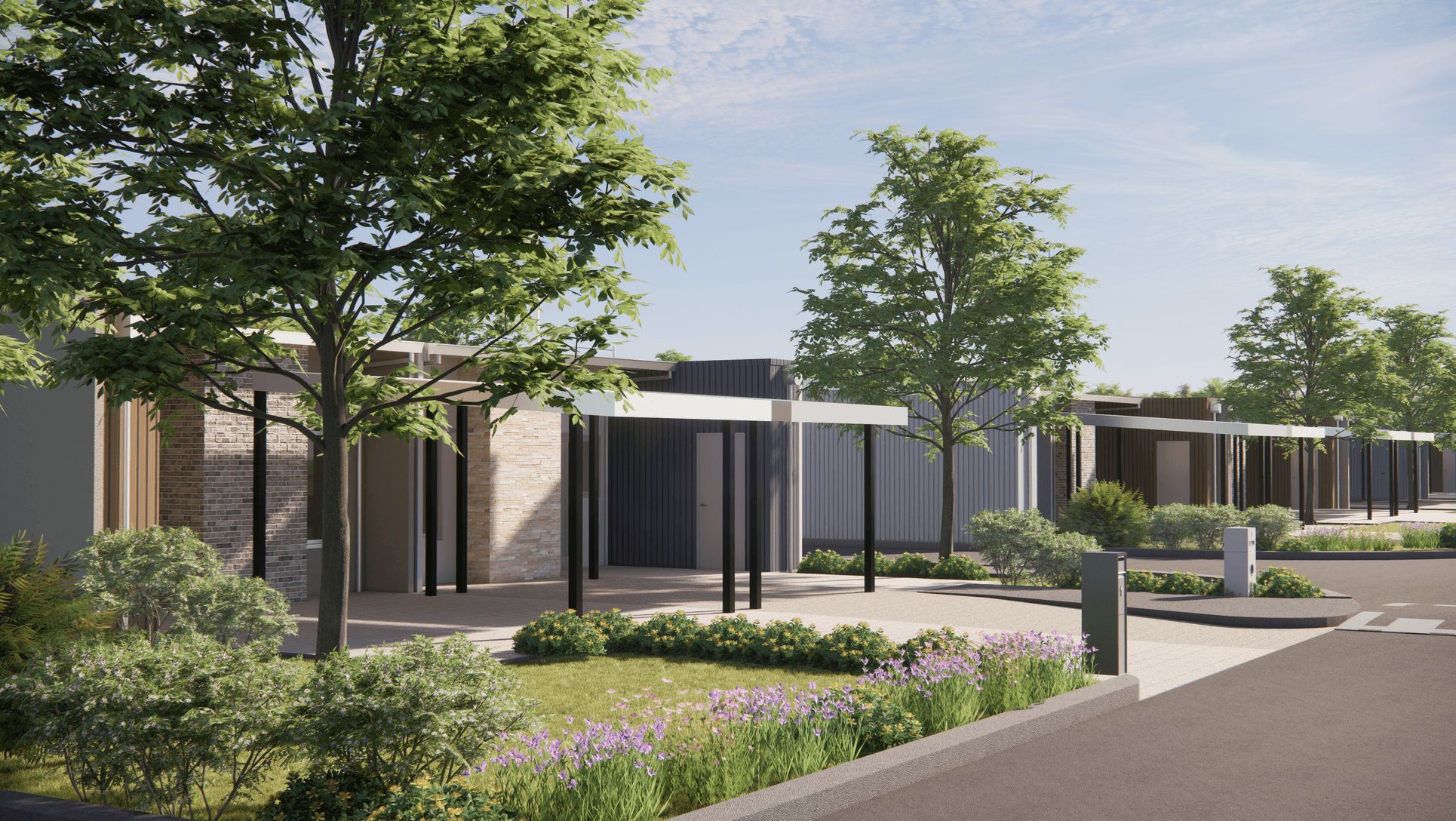 Berrigan Grove Estate - South Lake Render