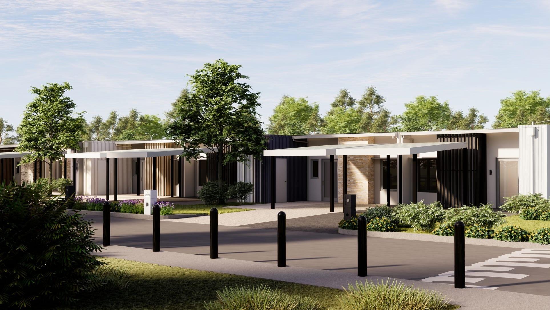 Berrigan Grove Estate - South Lake Render