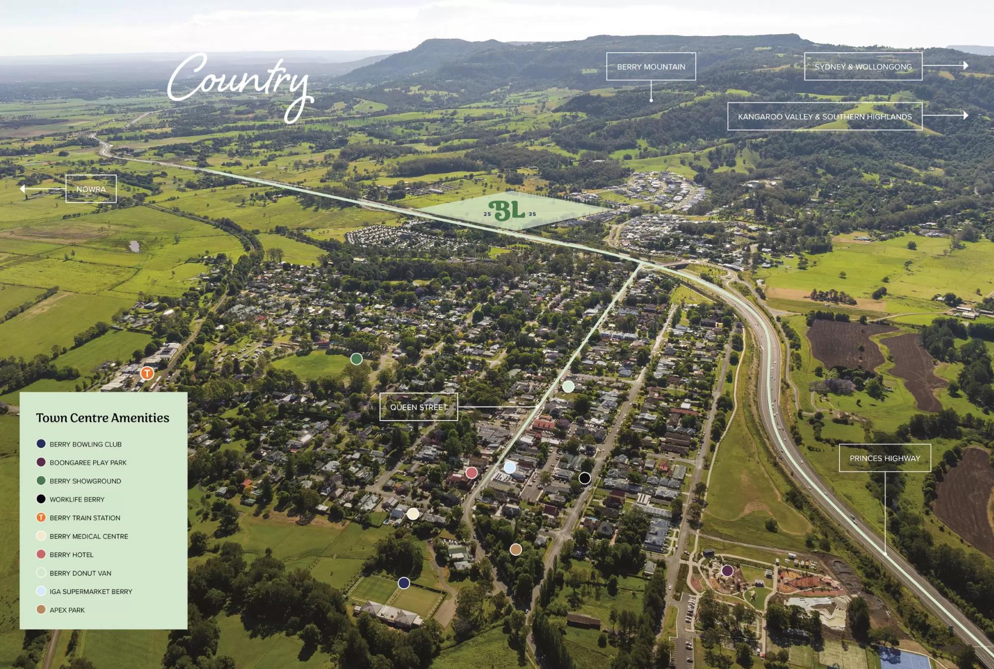 Berry Lane Estate - Berry Location Map
