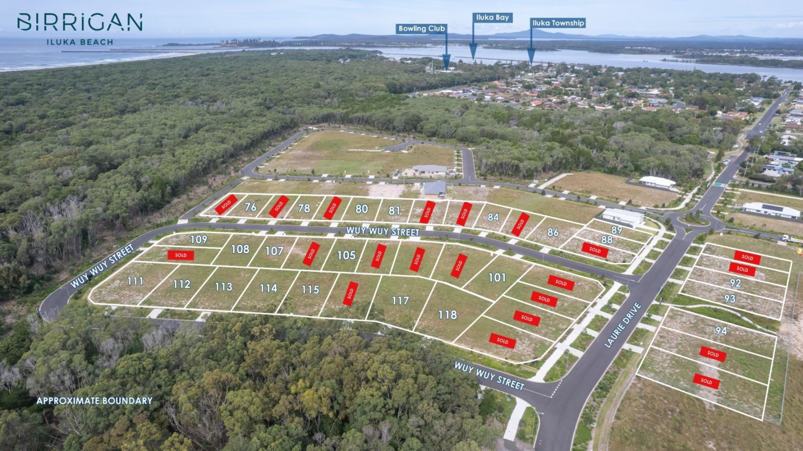 Birrigan Iluka Beach Estate - Iluka Aerial