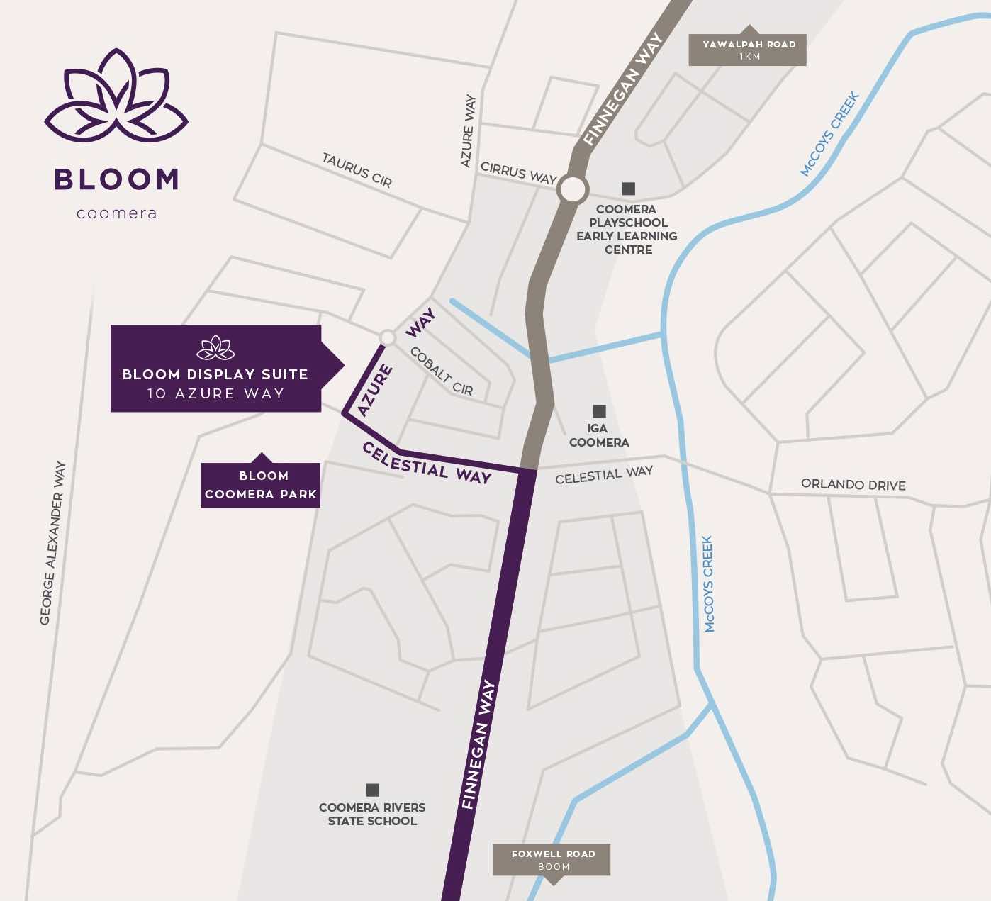 Bloom Estate - Coomera Location map