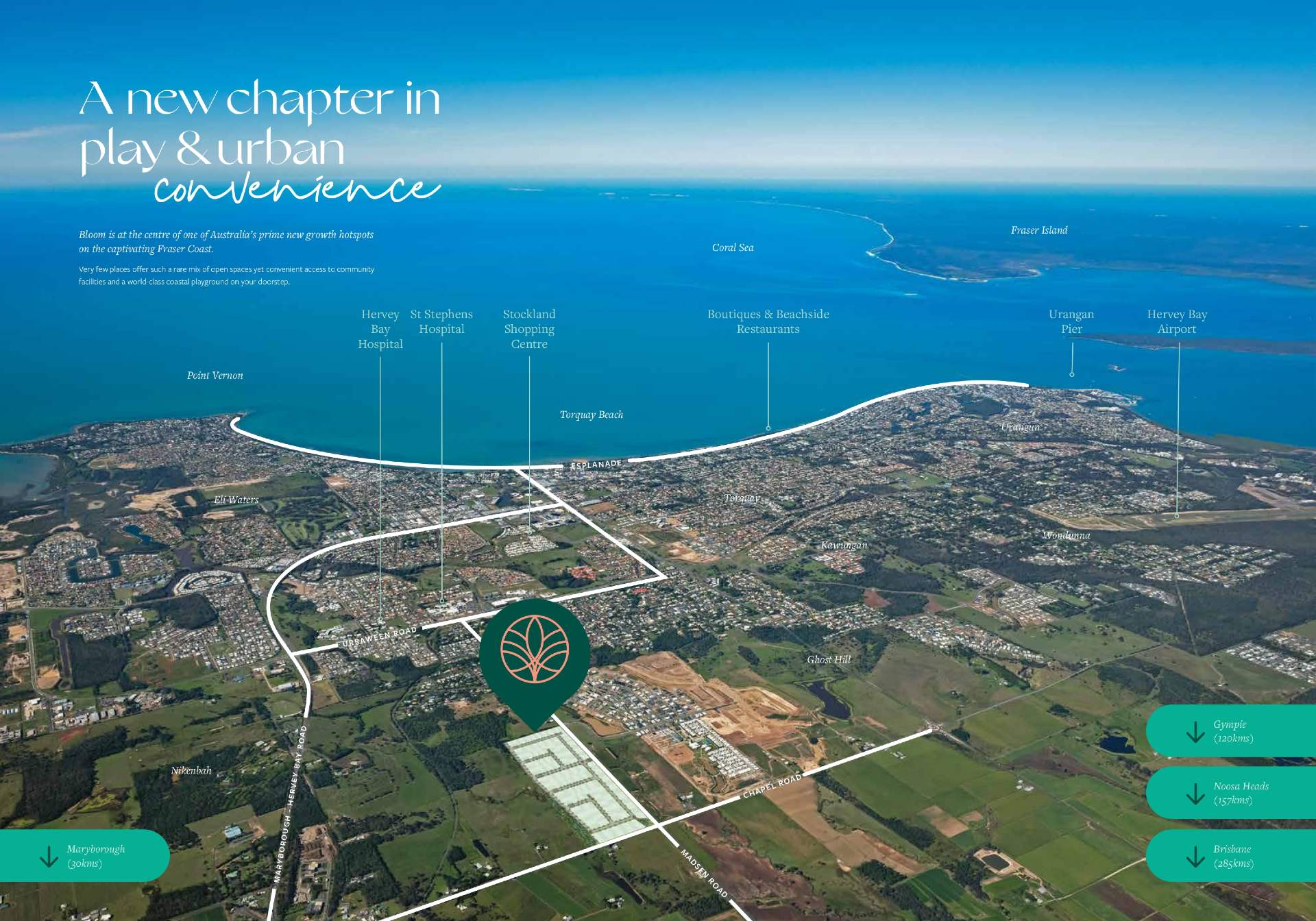 Bloom Hervey Bay Estate - Nikenbah Aerial