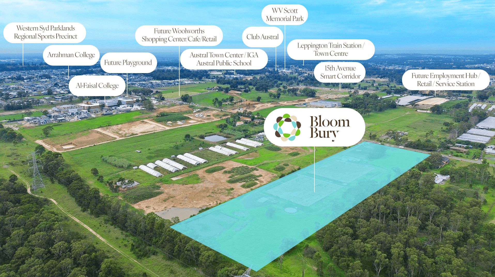 BloomBury Estate - Austral Aerial
