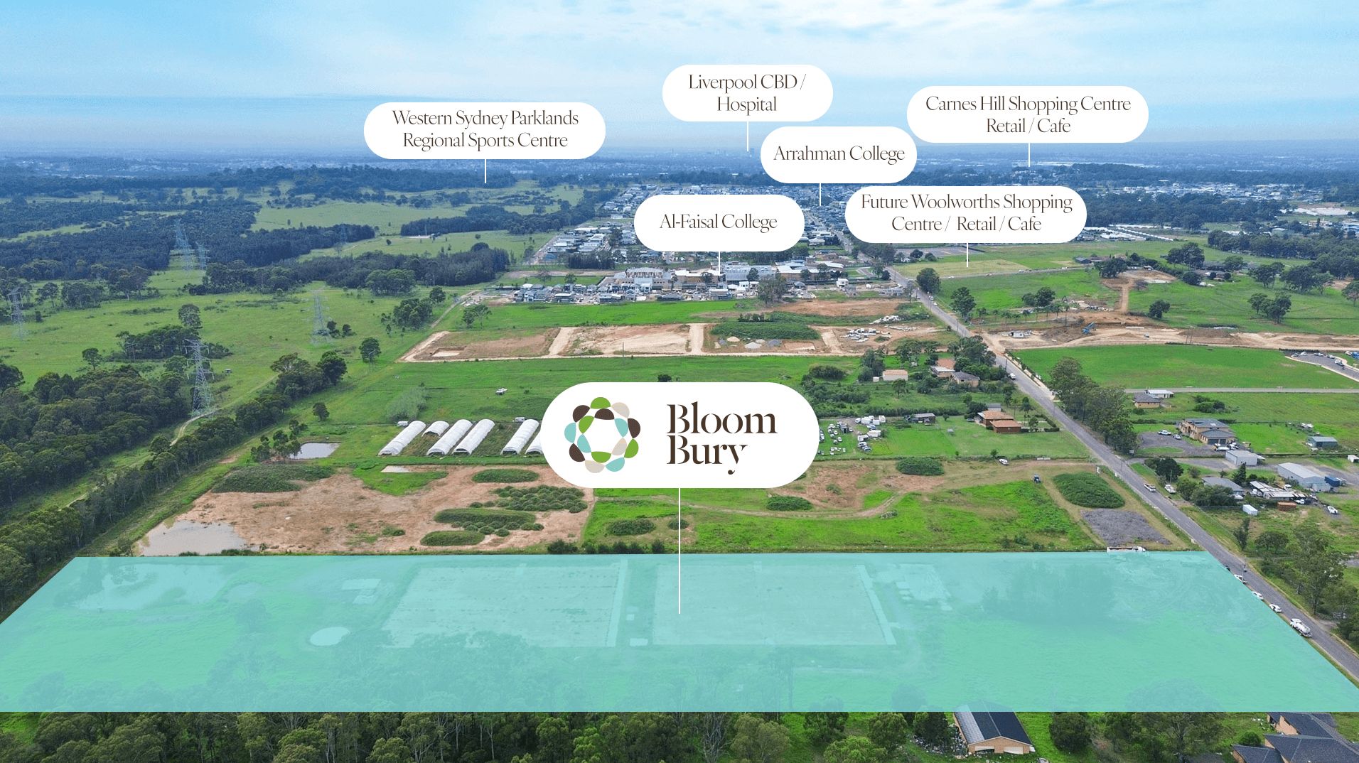 BloomBury Estate - Austral Aerial