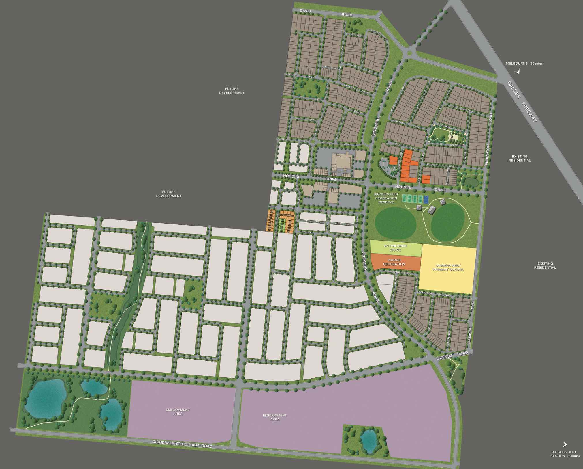 Bloomdale Estate Diggers Rest Masterplan