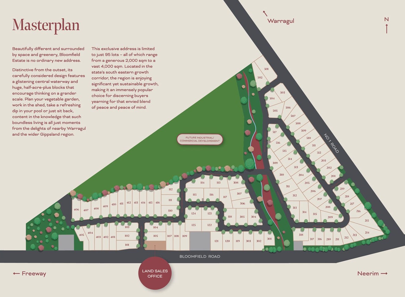 Bloomfield Warragul Estate - Nilm Masterplan