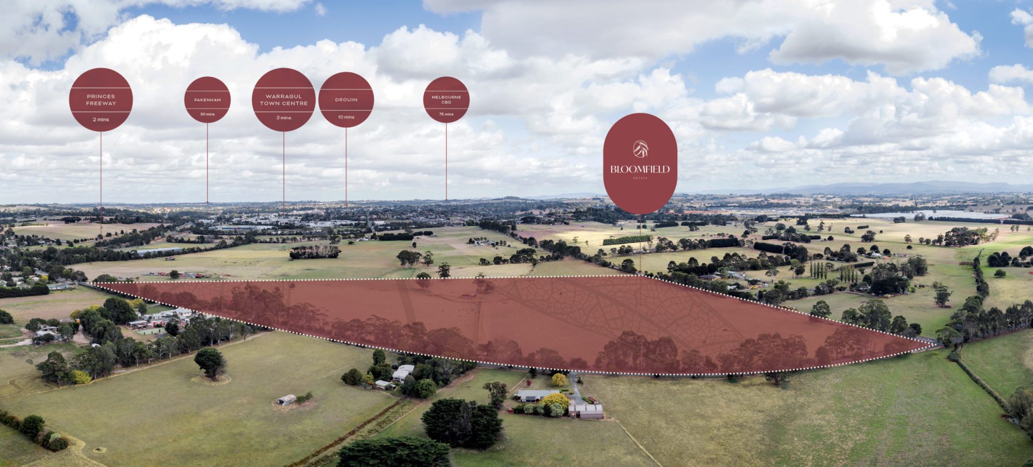 Bloomfield Warragul Estate - Nilm Aerial