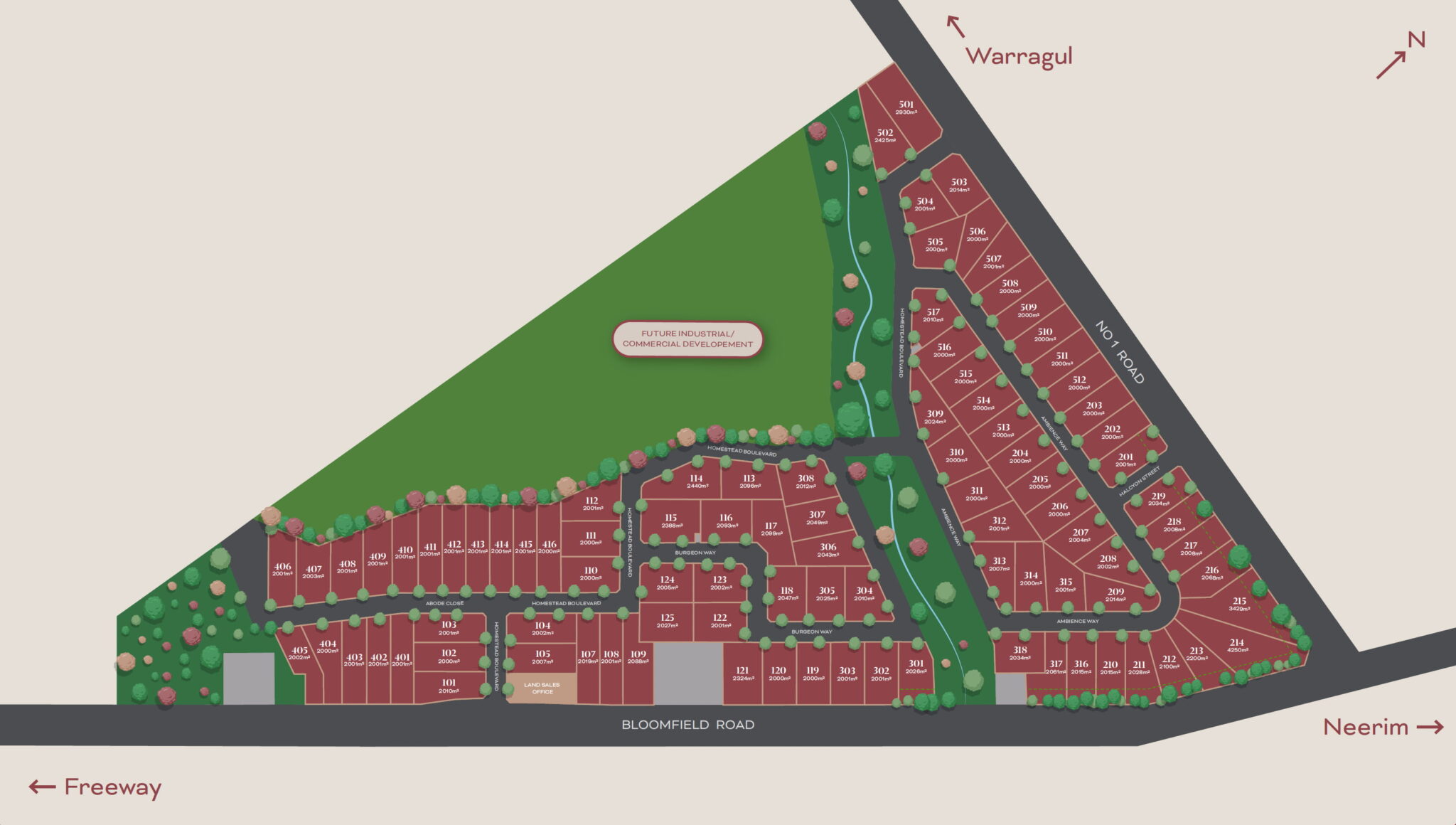 Bloomfield Warragul Estate - Nilm Masterplan