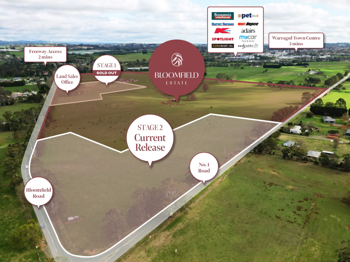 Bloomfield Warragul Estate - Nilm Aerial