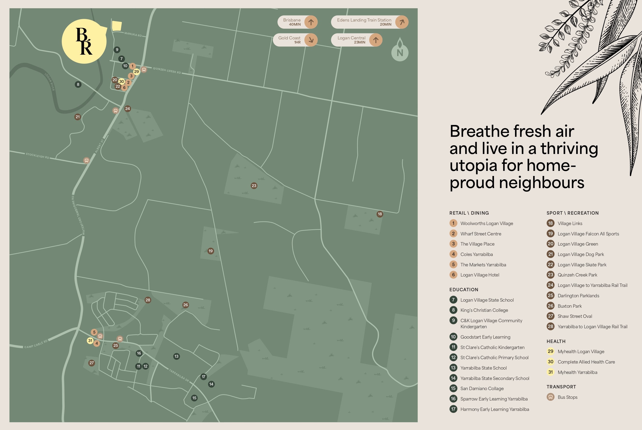Bluegum Rise Estate - Logan Village Location Map