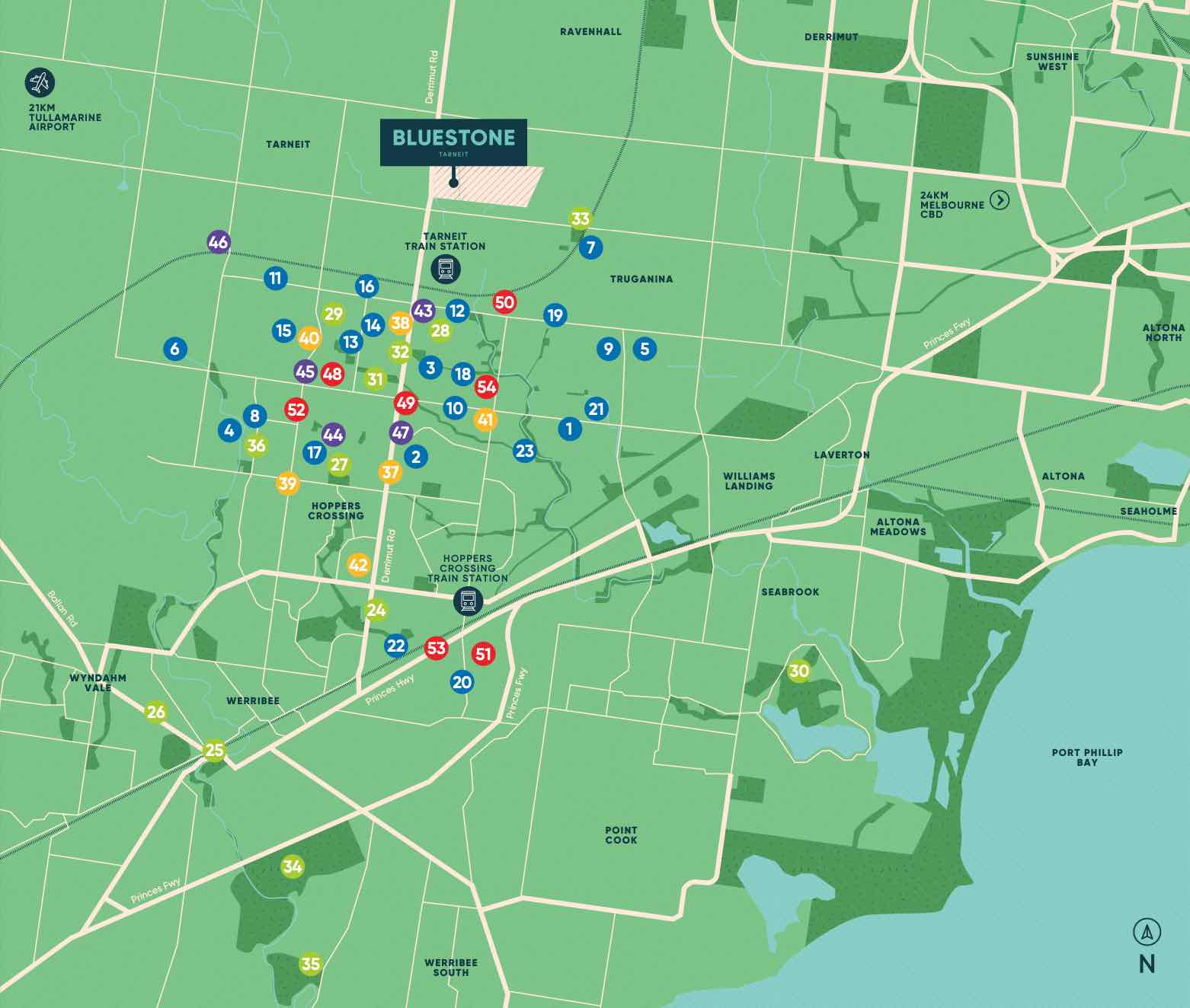 Bluestone Estate - Tarneit Location m Location Map