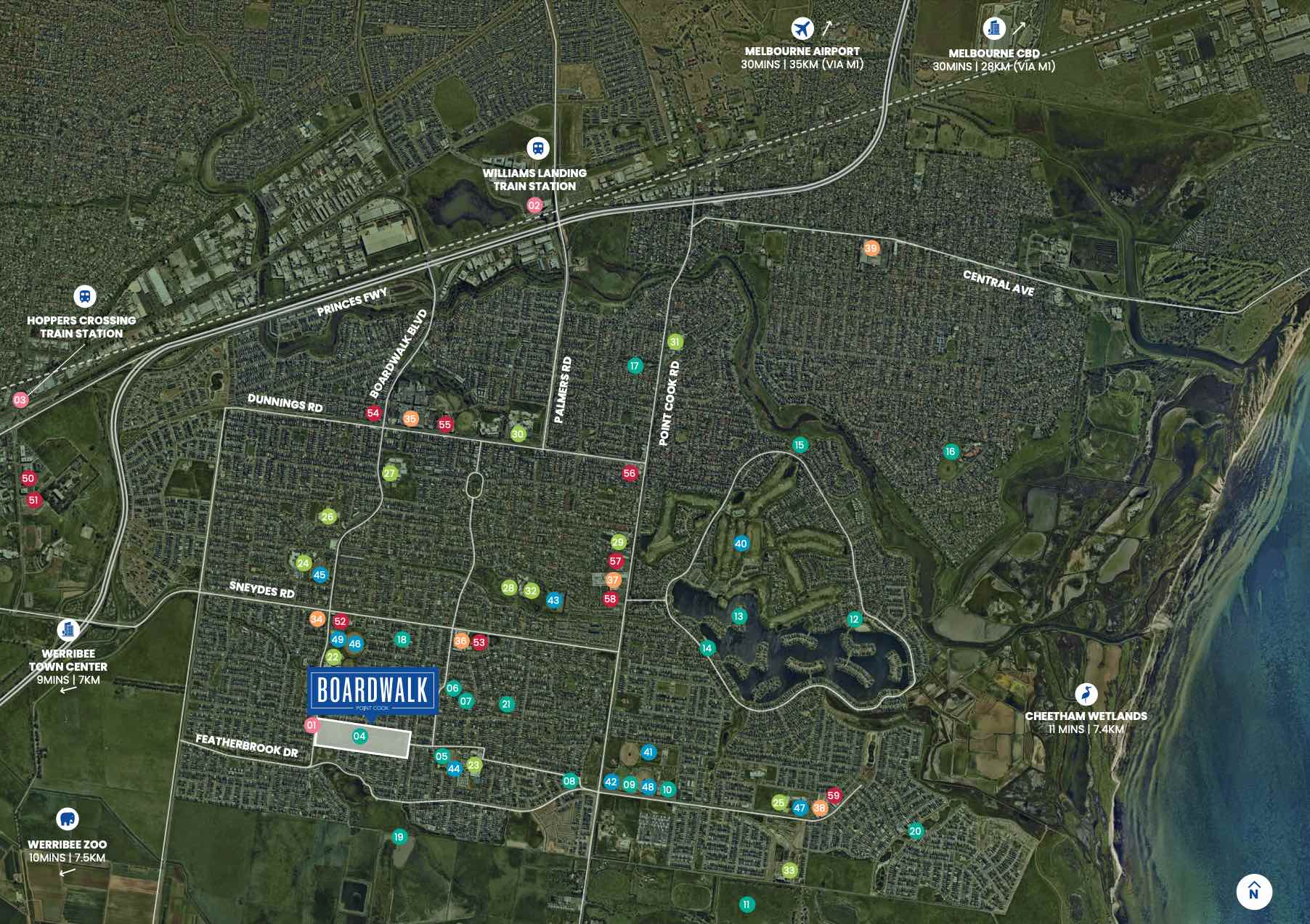 Boardwalk Estate - Point Cook Location m Location Map