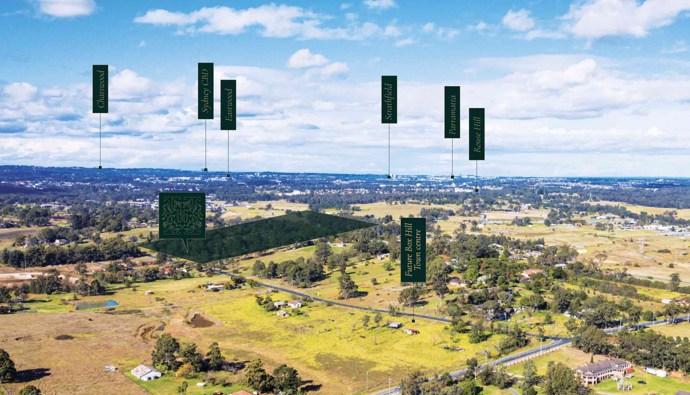 Boddington Gardens - Box Hill Aerial