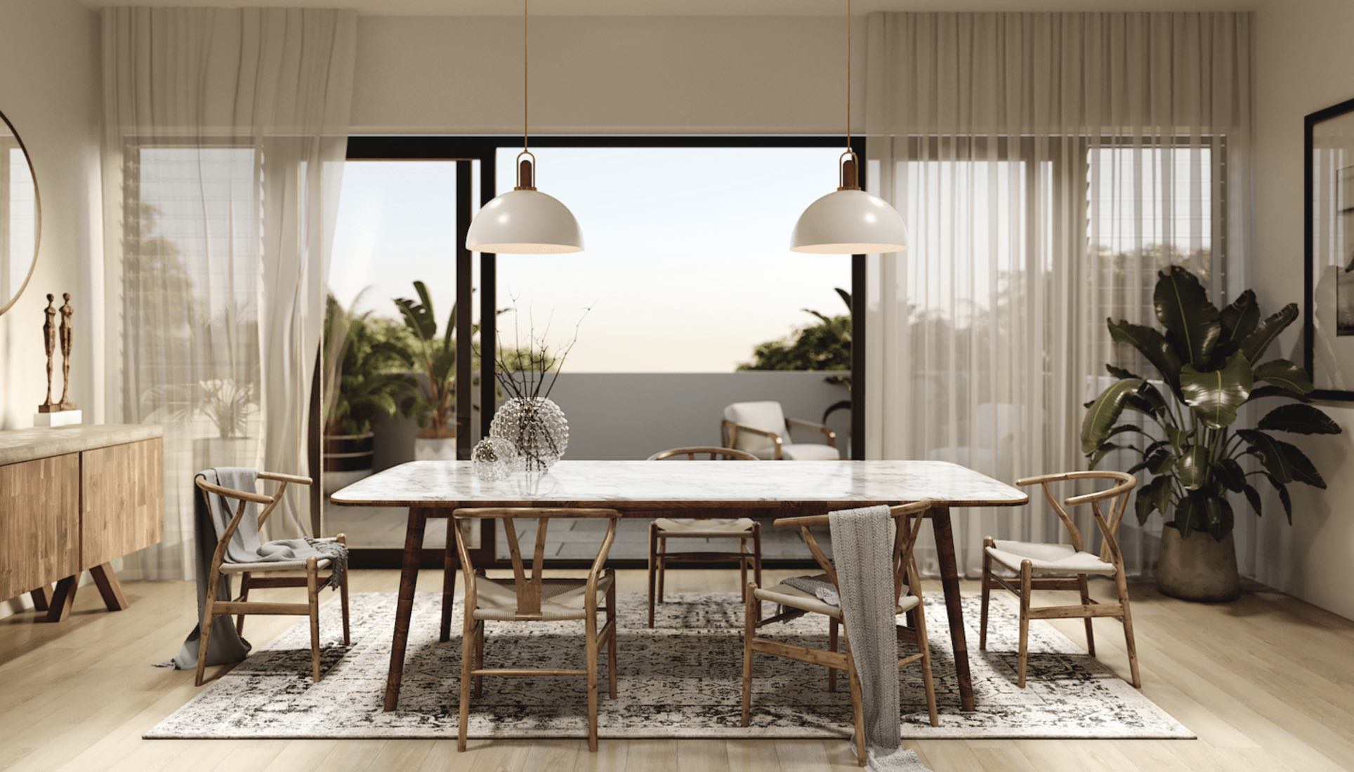 Boddington Gardens Estate - Box Hill Dinning Render